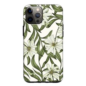 CaseCompany Wit bloemenpatroon: iPhone 12 Tough Case
