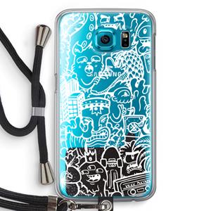 CaseCompany Vexx Mixtape #2: Samsung Galaxy S6 Transparant Hoesje met koord