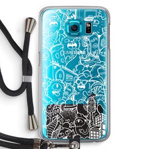 CaseCompany Vexx City #2: Samsung Galaxy S6 Transparant Hoesje met koord