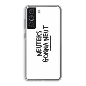CaseCompany Neuters: Samsung Galaxy S21 FE Transparant Hoesje