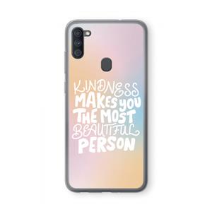 CaseCompany The prettiest: Samsung Galaxy A11 Transparant Hoesje