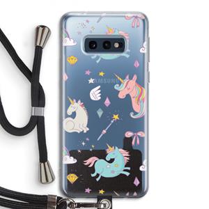 CaseCompany Fantasiewereld: Samsung Galaxy S10e Transparant Hoesje met koord
