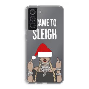 CaseCompany Came To Sleigh: Samsung Galaxy S21 FE Transparant Hoesje