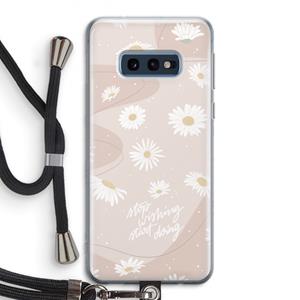CaseCompany Daydreaming becomes reality: Samsung Galaxy S10e Transparant Hoesje met koord