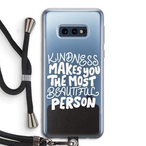 CaseCompany The prettiest: Samsung Galaxy S10e Transparant Hoesje met koord