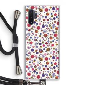 CaseCompany Planets Space: Samsung Galaxy Note 10 Plus Transparant Hoesje met koord