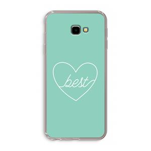 CaseCompany Best heart pastel: Samsung Galaxy J4 Plus Transparant Hoesje