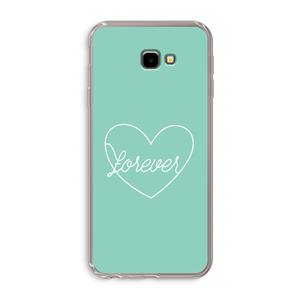 CaseCompany Forever heart pastel: Samsung Galaxy J4 Plus Transparant Hoesje