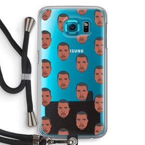 CaseCompany Kanye Call Me℃: Samsung Galaxy S6 Transparant Hoesje met koord