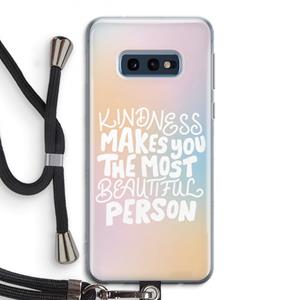 CaseCompany The prettiest: Samsung Galaxy S10e Transparant Hoesje met koord