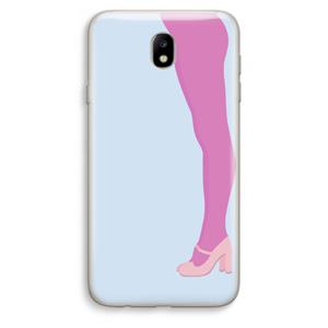 CaseCompany Pink panty: Samsung Galaxy J7 (2017) Transparant Hoesje