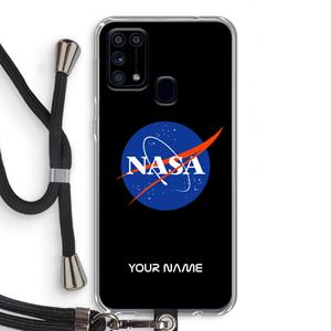 CaseCompany NASA: Samsung Galaxy M31 Transparant Hoesje met koord