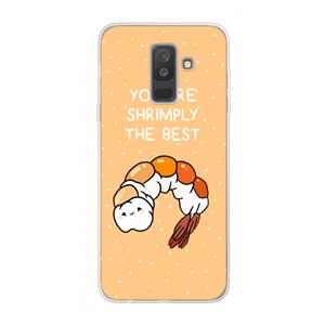 CaseCompany You're Shrimply The Best: Samsung Galaxy A6 Plus (2018) Transparant Hoesje