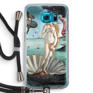 CaseCompany Birth Of Venus: Samsung Galaxy S6 Transparant Hoesje met koord