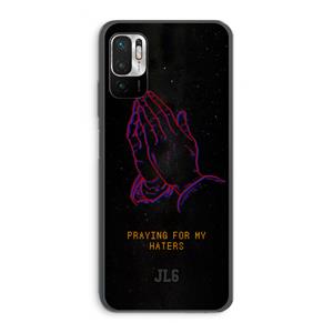 CaseCompany Praying For My Haters: Xiaomi Redmi Note 10 5G Transparant Hoesje