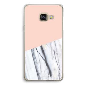 CaseCompany A touch of peach: Samsung A3 (2017) Transparant Hoesje