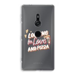 CaseCompany Pizza is the answer: Sony Xperia XZ2 Transparant Hoesje