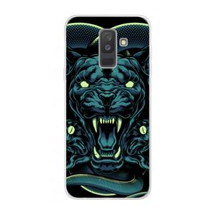 CaseCompany Cougar and Vipers: Samsung Galaxy A6 Plus (2018) Transparant Hoesje