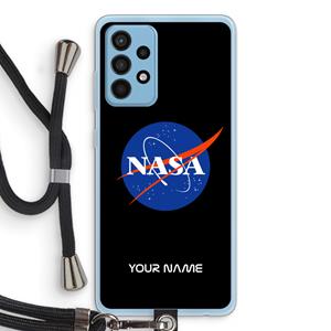 CaseCompany NASA: Samsung Galaxy A52 Transparant Hoesje met koord