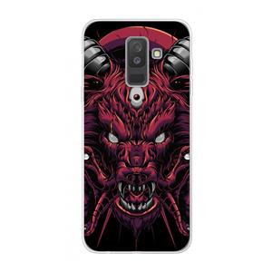 CaseCompany Hell Hound and Serpents: Samsung Galaxy A6 Plus (2018) Transparant Hoesje