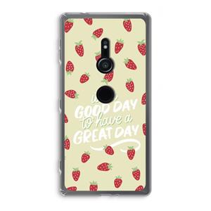 CaseCompany Don't forget to have a great day: Sony Xperia XZ2 Transparant Hoesje