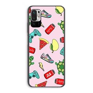 CaseCompany Things Jamie Loves: Xiaomi Redmi Note 10 5G Transparant Hoesje