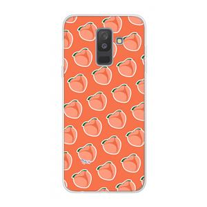 CaseCompany Just peachy: Samsung Galaxy A6 Plus (2018) Transparant Hoesje