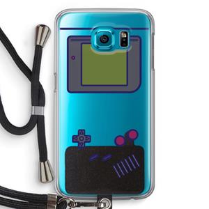 CaseCompany Game On: Samsung Galaxy S6 Transparant Hoesje met koord