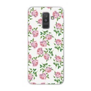 CaseCompany Kleine roosjes: Samsung Galaxy A6 Plus (2018) Transparant Hoesje
