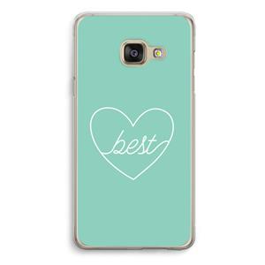 CaseCompany Best heart pastel: Samsung A3 (2017) Transparant Hoesje