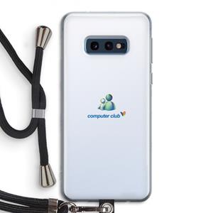 CaseCompany MSN: Samsung Galaxy S10e Transparant Hoesje met koord