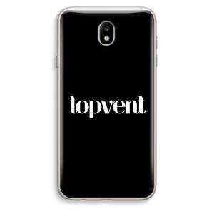 CaseCompany Topvent Zwart: Samsung Galaxy J7 (2017) Transparant Hoesje