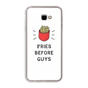 CaseCompany Fries before guys: Samsung Galaxy J4 Plus Transparant Hoesje