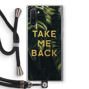 CaseCompany Take me back: Samsung Galaxy Note 10 Transparant Hoesje met koord