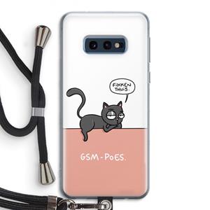 CaseCompany GSM poes: Samsung Galaxy S10e Transparant Hoesje met koord