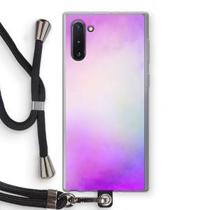 CaseCompany Clouds pastel: Samsung Galaxy Note 10 Transparant Hoesje met koord