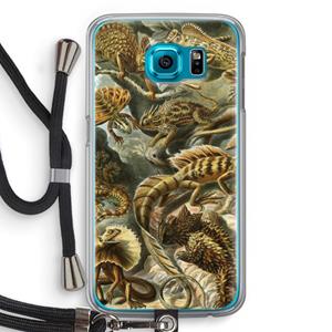 CaseCompany Haeckel Lacertilia: Samsung Galaxy S6 Transparant Hoesje met koord