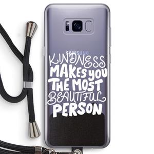 CaseCompany The prettiest: Samsung Galaxy S8 Transparant Hoesje met koord