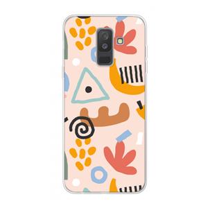 CaseCompany Abstract: Samsung Galaxy A6 Plus (2018) Transparant Hoesje