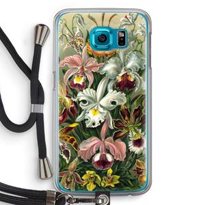 CaseCompany Haeckel Orchidae: Samsung Galaxy S6 Transparant Hoesje met koord