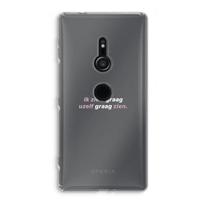 CaseCompany uzelf graag zien: Sony Xperia XZ2 Transparant Hoesje