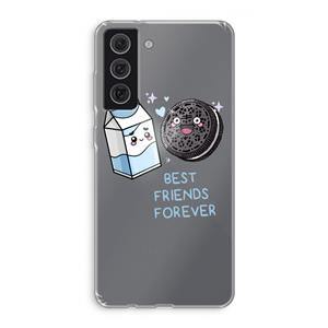 CaseCompany Best Friend Forever: Samsung Galaxy S21 FE Transparant Hoesje