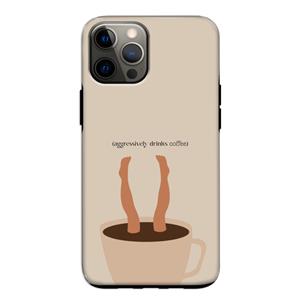 CaseCompany Aggressively drinks coffee: iPhone 12 Tough Case