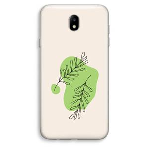 CaseCompany Beleaf in you: Samsung Galaxy J7 (2017) Transparant Hoesje