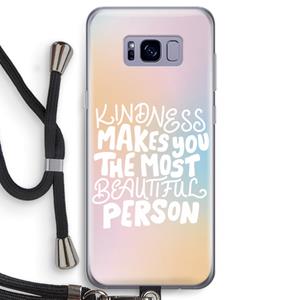 CaseCompany The prettiest: Samsung Galaxy S8 Transparant Hoesje met koord