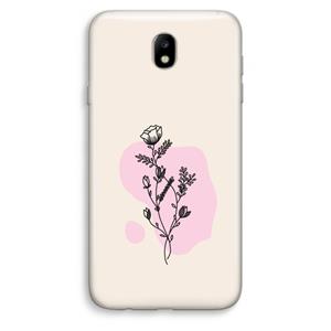 CaseCompany Roses are red: Samsung Galaxy J7 (2017) Transparant Hoesje