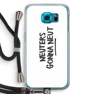 CaseCompany Neuters: Samsung Galaxy S6 Transparant Hoesje met koord
