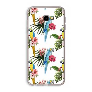 CaseCompany Kleurrijke papegaaien: Samsung Galaxy J4 Plus Transparant Hoesje