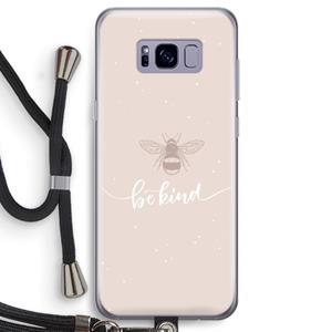 CaseCompany Be(e) kind: Samsung Galaxy S8 Transparant Hoesje met koord