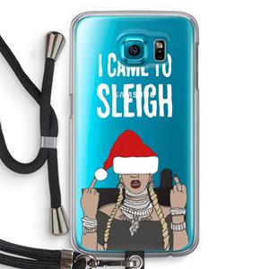 CaseCompany Came To Sleigh: Samsung Galaxy S6 Transparant Hoesje met koord